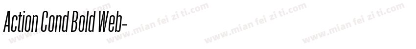 Action Cond Bold Web字体转换